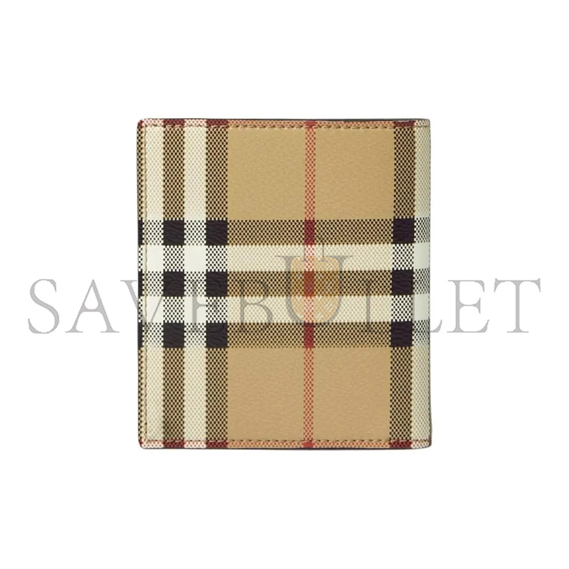 Bv*b*rry check slim bifold wallet 80741131 (10.5*9cm)
